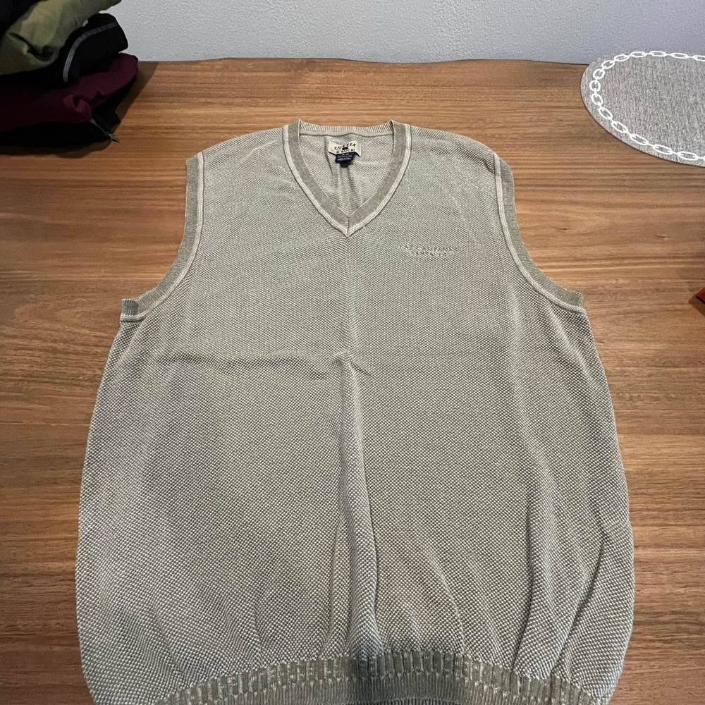 Cutter & Buck V-Neck Gray Sweater Vest